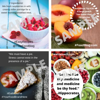 SAMPLE Niche food content quad